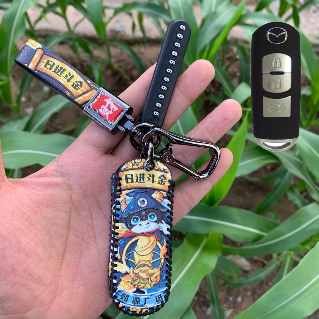 Bao Da Chìa Khóa Mazda Cx5, Mazda 3, Mazda 2, Mazda Cx8, Mazda 6, Phong Cách Cá Tính Tài Lộc