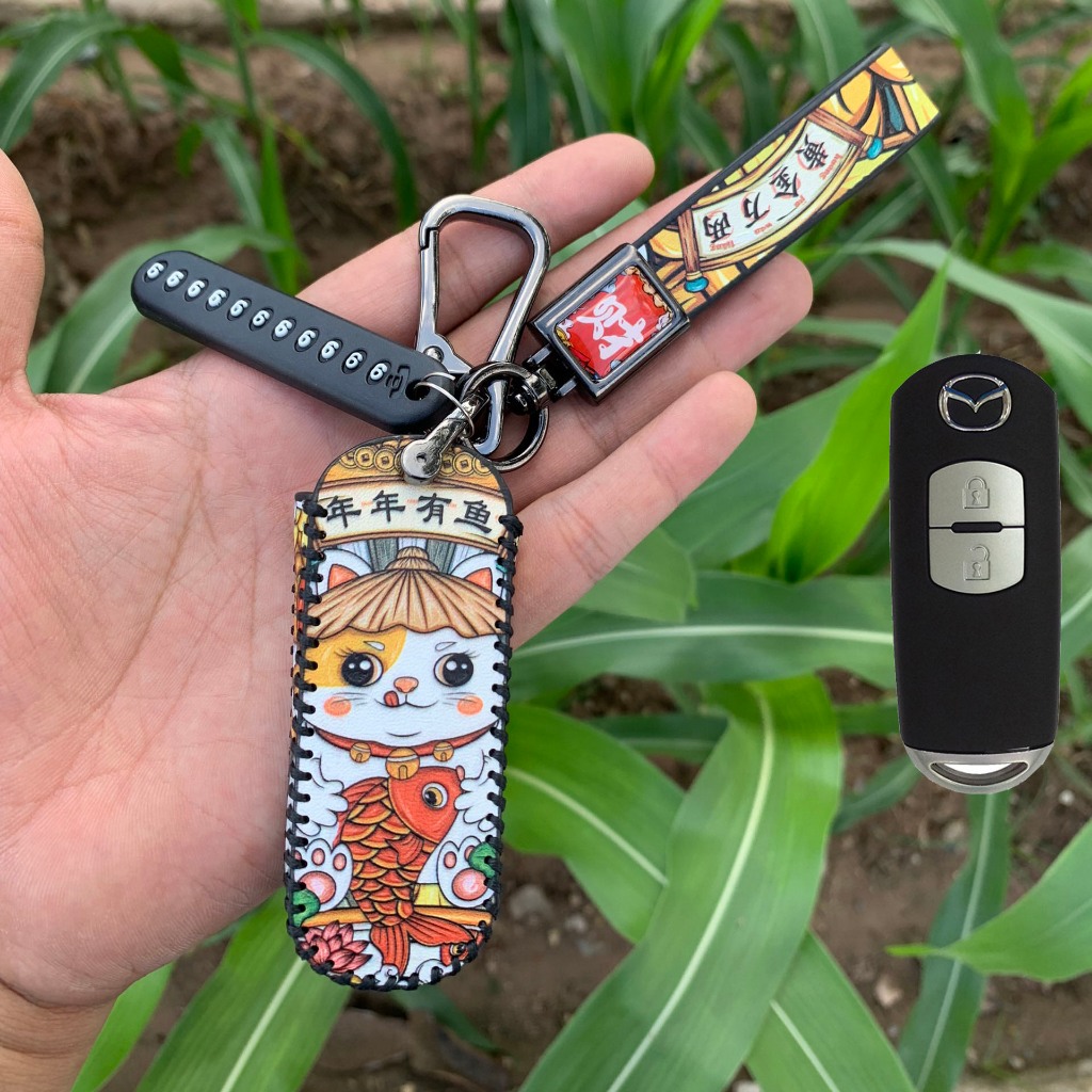 Bao Da Chìa Khóa Mazda Cx5, Mazda 3, Mazda 2, Mazda Cx8, Mazda 6, Phong Cách Cá Tính Tài Lộc