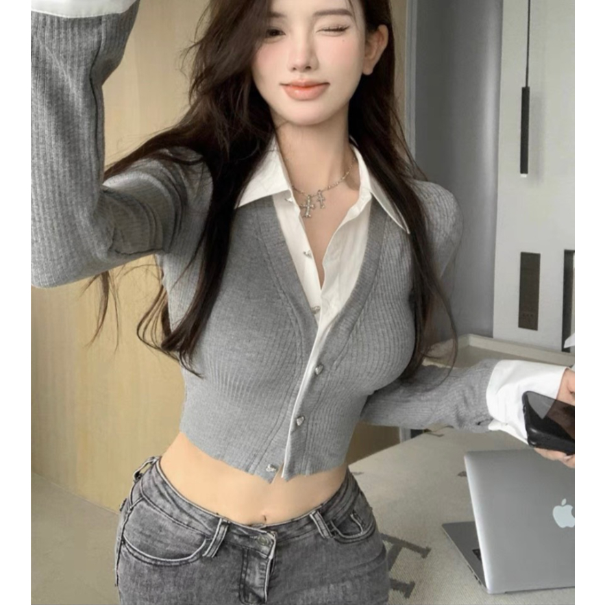 Áo nhung tăm ly eo phối sơ mi A8741 cao cấp phong cách trẻ trung năng động siêu cá tính,thanh lịch chốn công sở- BENNORA