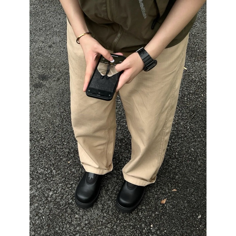 KAMI ANGER MULE - Giày lười sục da pu thu đông nam cleanfit