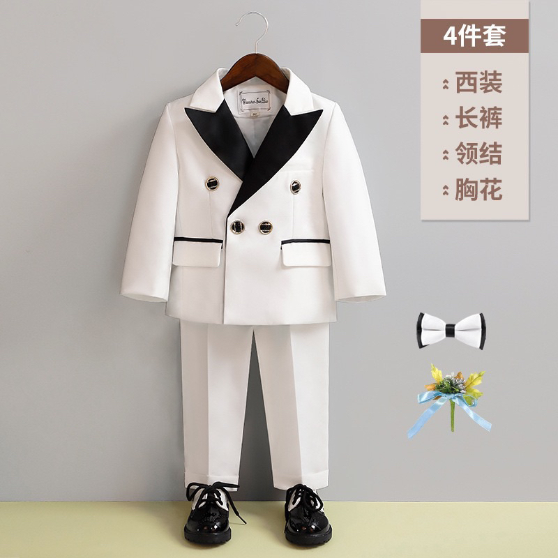 SET VEST CÔNG TỬ CHO BÉ TRAI KÈM NƠ VÀ HOA