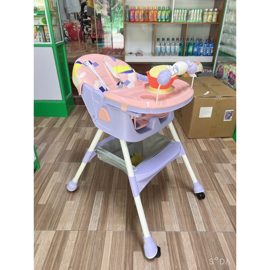 Ghế ăn dặm đa năng E560 ngả nằm 140 độ cho bé yêu