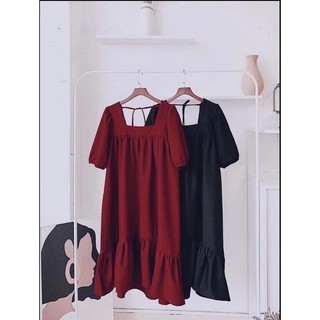 Váy bầu đuôi cá chất liệu đũi lụa M03