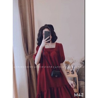 Váy bầu đuôi cá chất liệu đũi lụa M03