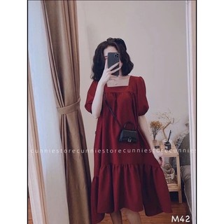 Váy bầu đuôi cá chất liệu đũi lụa M03