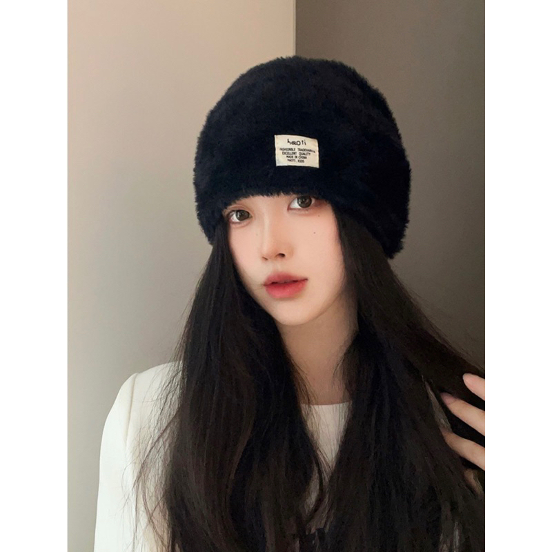 BYNOW - Mũ trùm đầu lông cừu dễ thương phong cách Hàn Quốc thời trang mùa đông BYM2