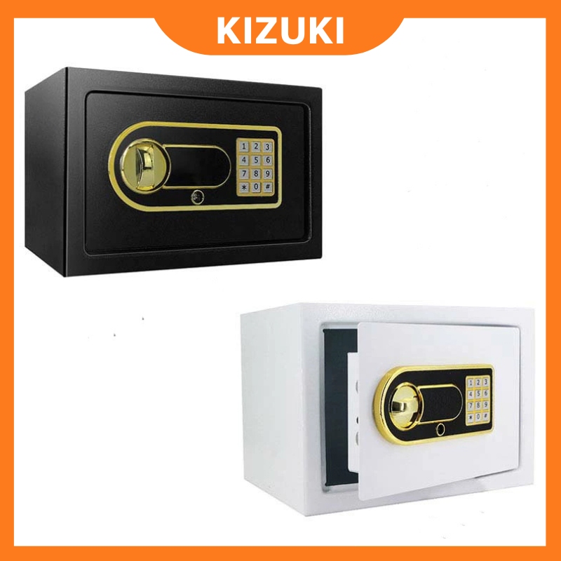 Két Sắt Mini Thông Minh Khóa Điện Tử Cao Cấp - Két Sắt Mini Sơn Tĩnh Điện An Toàn Chống Cháy KT :20X20X31cm