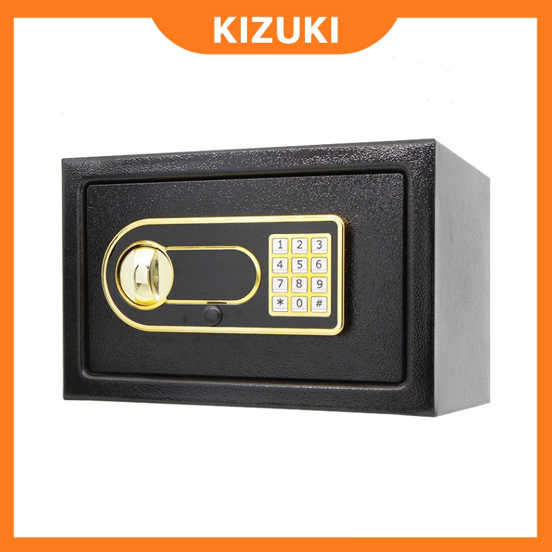 Két Sắt Mini Thông Minh Khóa Điện Tử Cao Cấp - Két Sắt Mini Sơn Tĩnh Điện An Toàn Chống Cháy KT :20X20X31cm