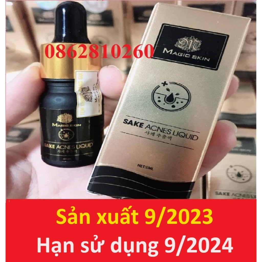 SAKE ACNES LIQUID | Serum Mụn KHÔNG SƯNG cốt rượu sake | CHÍNH HÃNG Magic Skin