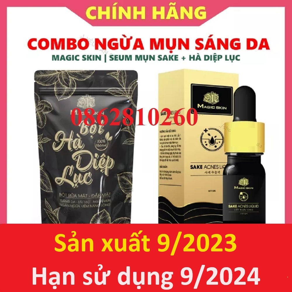 SAKE ACNES LIQUID | Serum Mụn KHÔNG SƯNG cốt rượu sake | CHÍNH HÃNG Magic Skin
