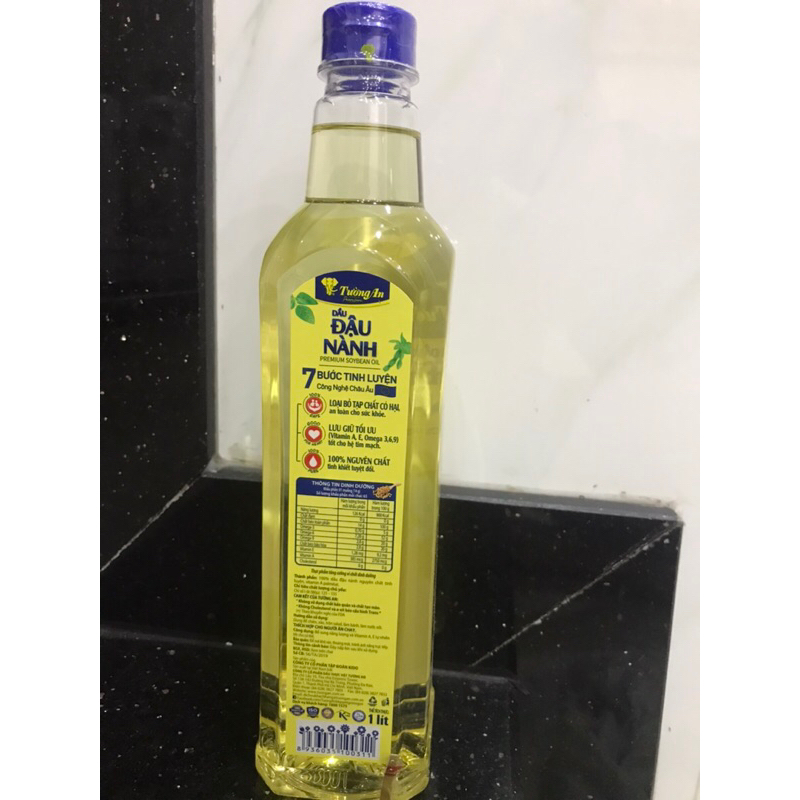 Dầu ăn Tường An đậu nành, Meizan Gold, Simply đậu nành 1L