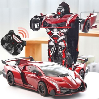 Ô tô điều khiển từ xa xe điều khiển biến hình robot đa dạng chức năng chạy siêu tốc chất liệu siêu bền