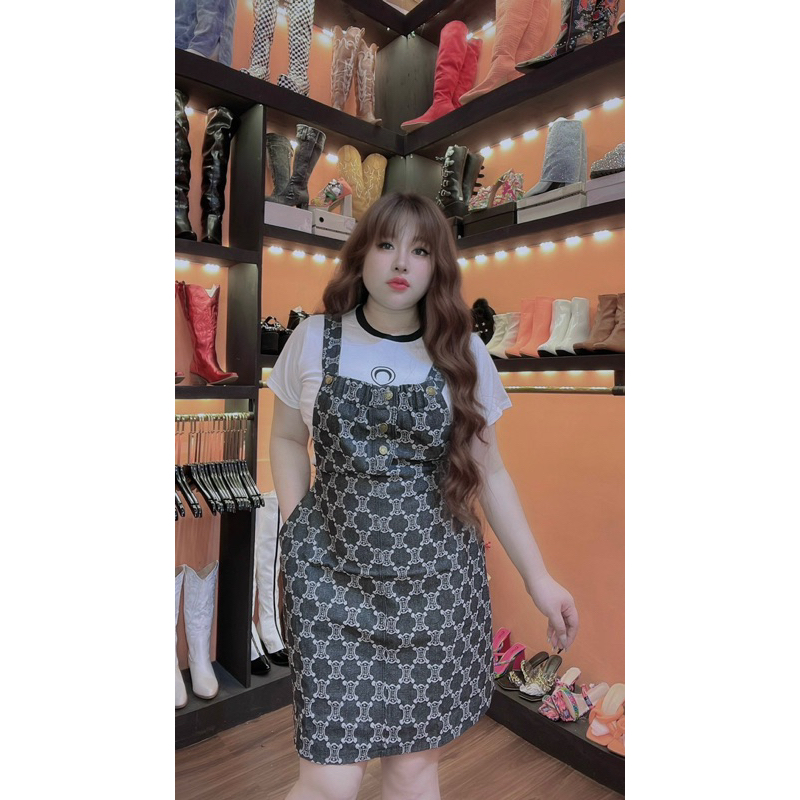 SÉT ÁO THUN KÈM YẾM JEANS BIGSIZE