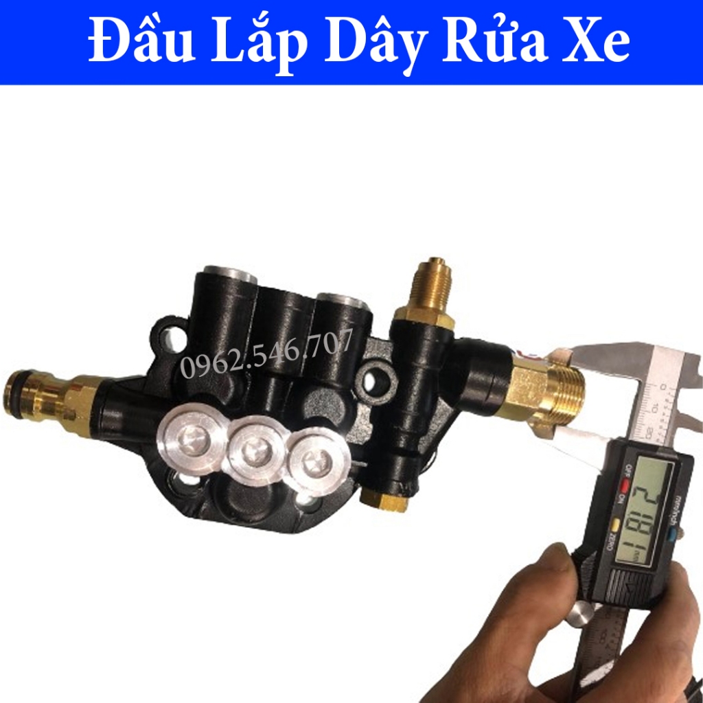 Đầu bơm máy rửa xe mini, Đầu bơm máy rửa xe gia đình có chỉnh áp