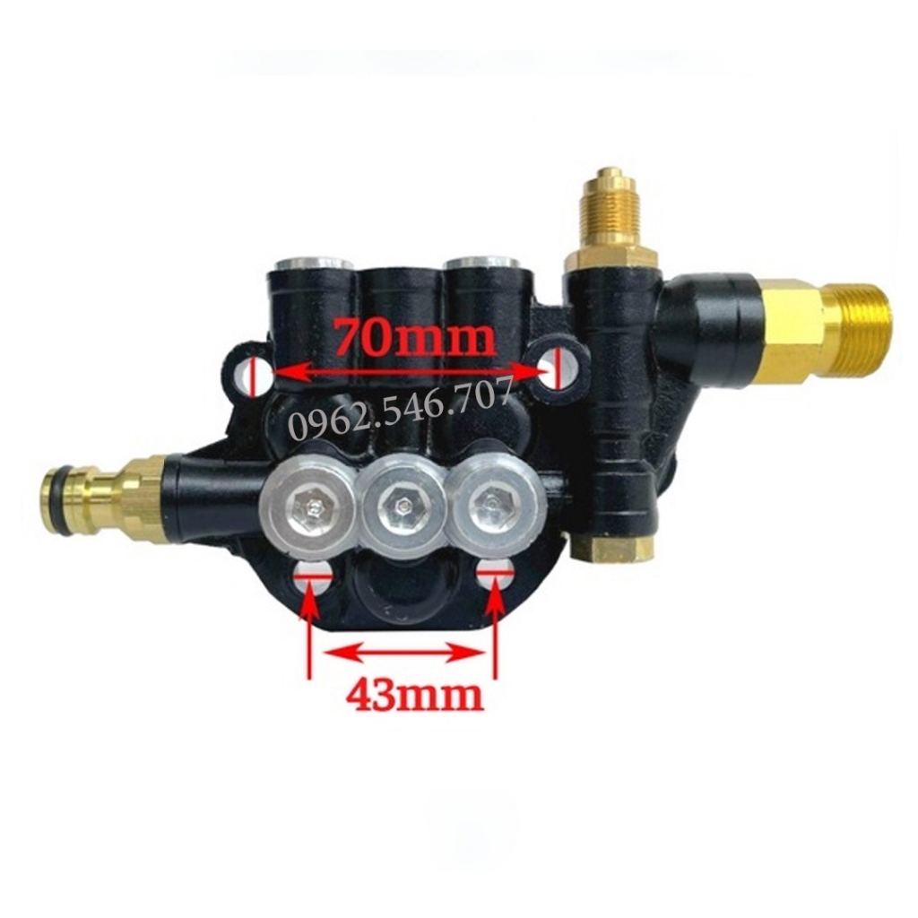 Đầu bơm máy rửa xe mini, Đầu bơm máy rửa xe gia đình có chỉnh áp