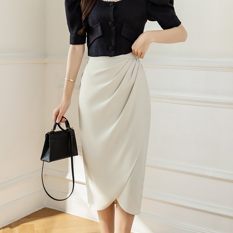 Chân Váy Phong Cách Công Sở Hàng Thiết Kế Cao Cấp CV01 Xếp Ly Eo Dáng Mới