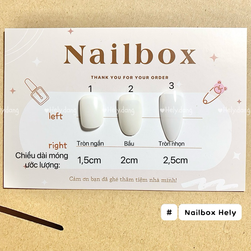 Nailbox Hely - Móng tay giả mắt mèo quả chery thạch hồng nâu