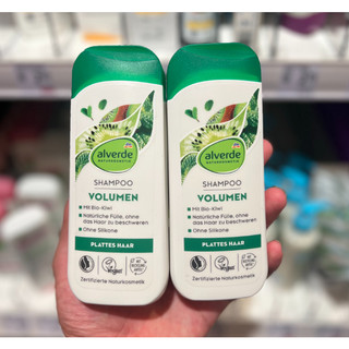 Dầu gội hữu cơ kiwi bạc hà cho tóc mỏng 200 ml - alverde naturkosmetik shampoo volumen bio-k