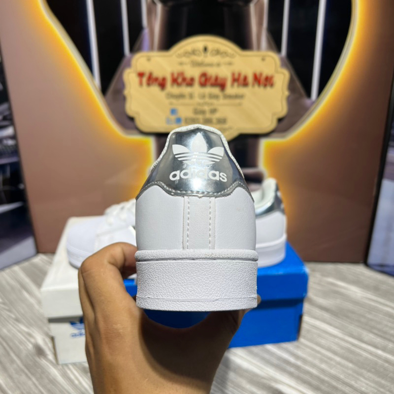 Giày Thể Thao Sneaker Sò 3 Vạch Bạc Siêu Cấp Hàng Quảng Châu Cao Cấp