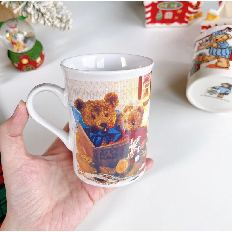 Ly gấu giáng sinh còn tem