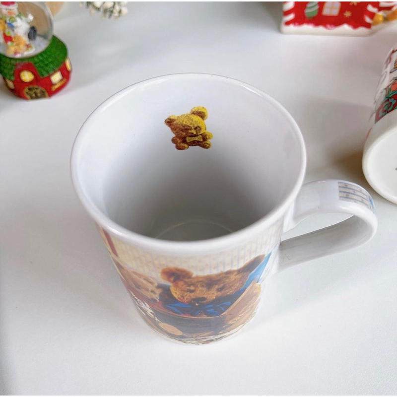 Ly gấu giáng sinh còn tem