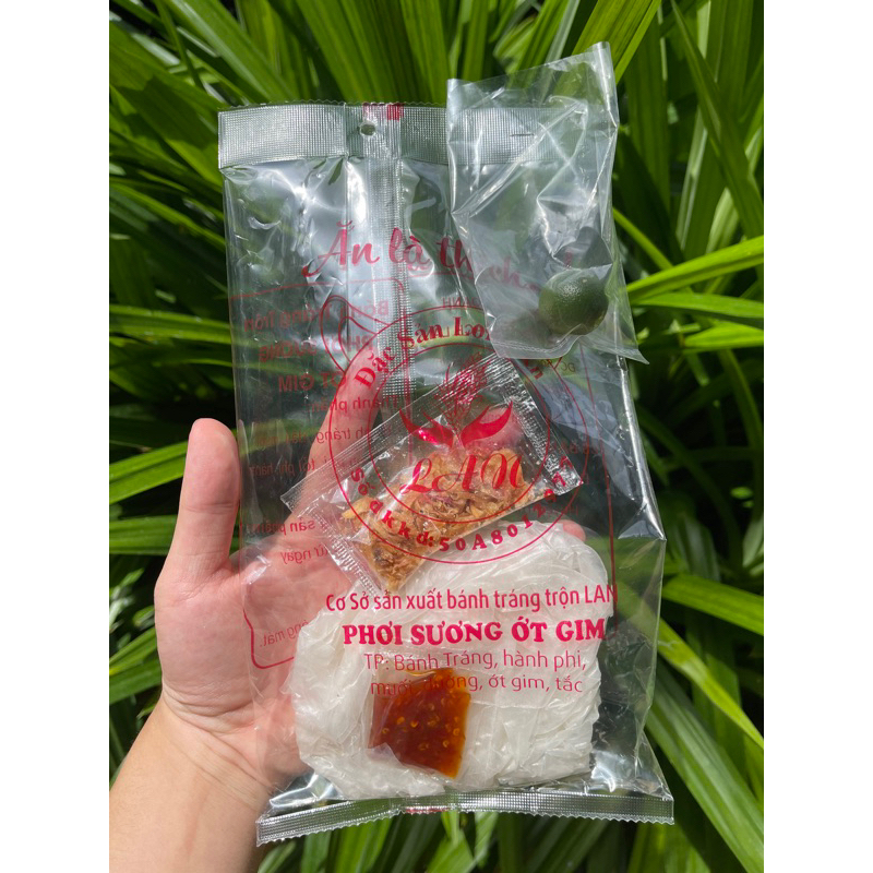 Bánh tráng phơi sương ớt gim Long An