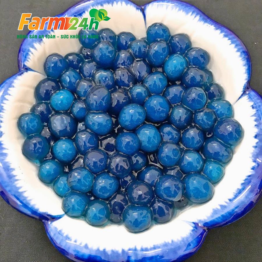 Bột hoa đậu biếc nguyên chất 100%, dùng nấu xôi, làm bánh, chè, rau câu, thạch dừa, tạo màu, mùi tự nhiên ATVSTP