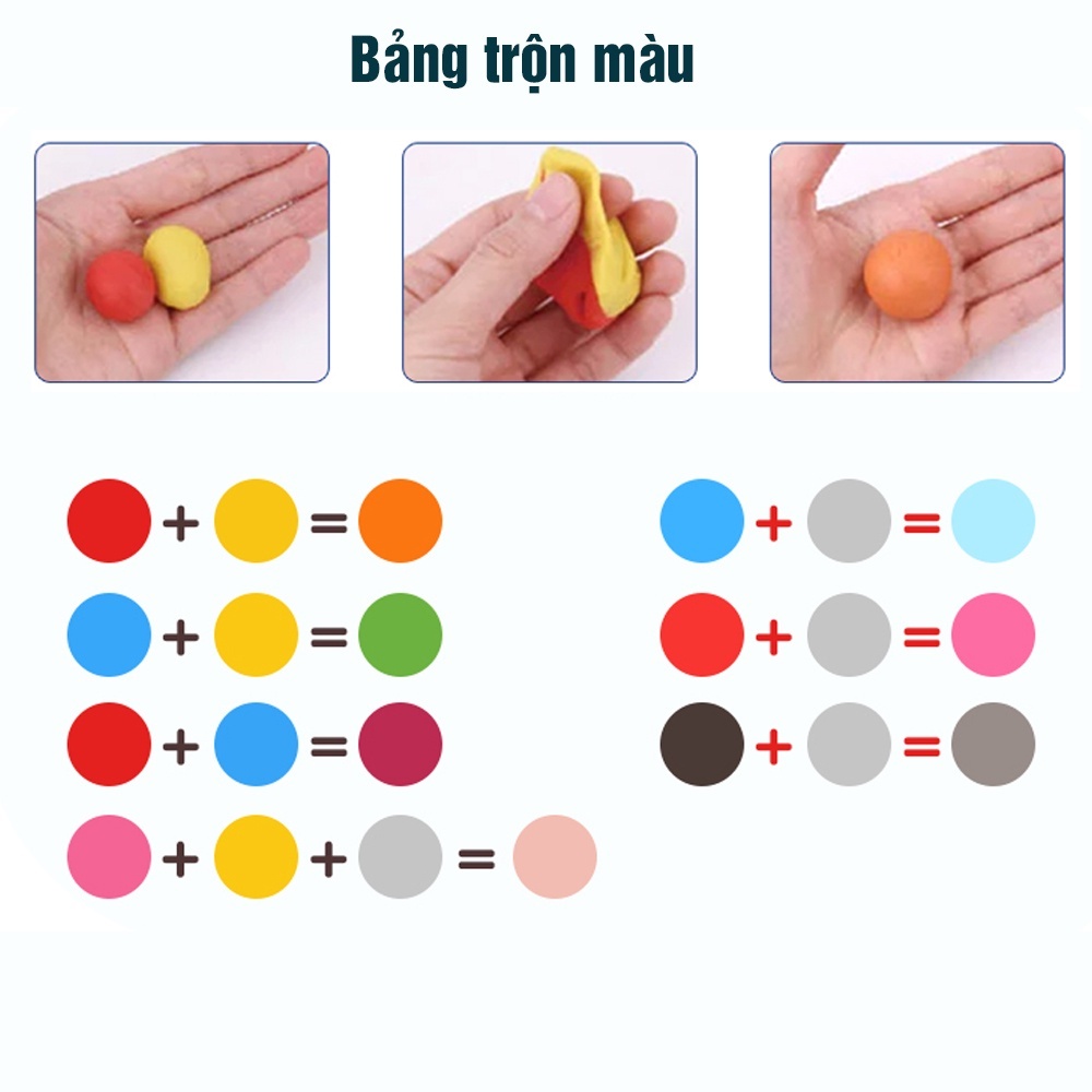 Đất Nặn Hình Thơm - Đất Nặn Trẻ Em - 10 Màu - Nhiều Loại An Toàn Cho Bé