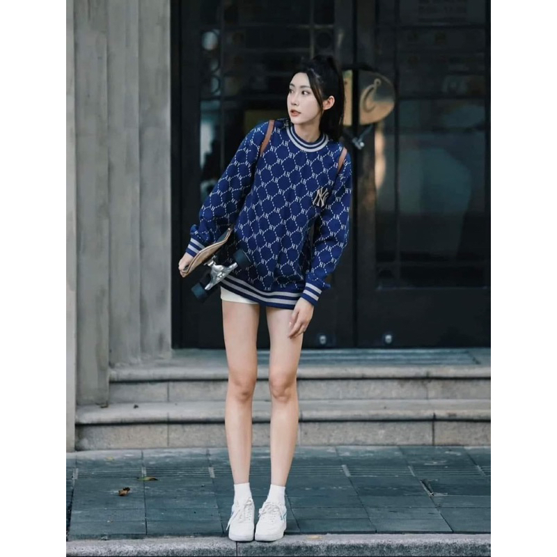 Áo sweater MLB mono hot hit hàng VNXK