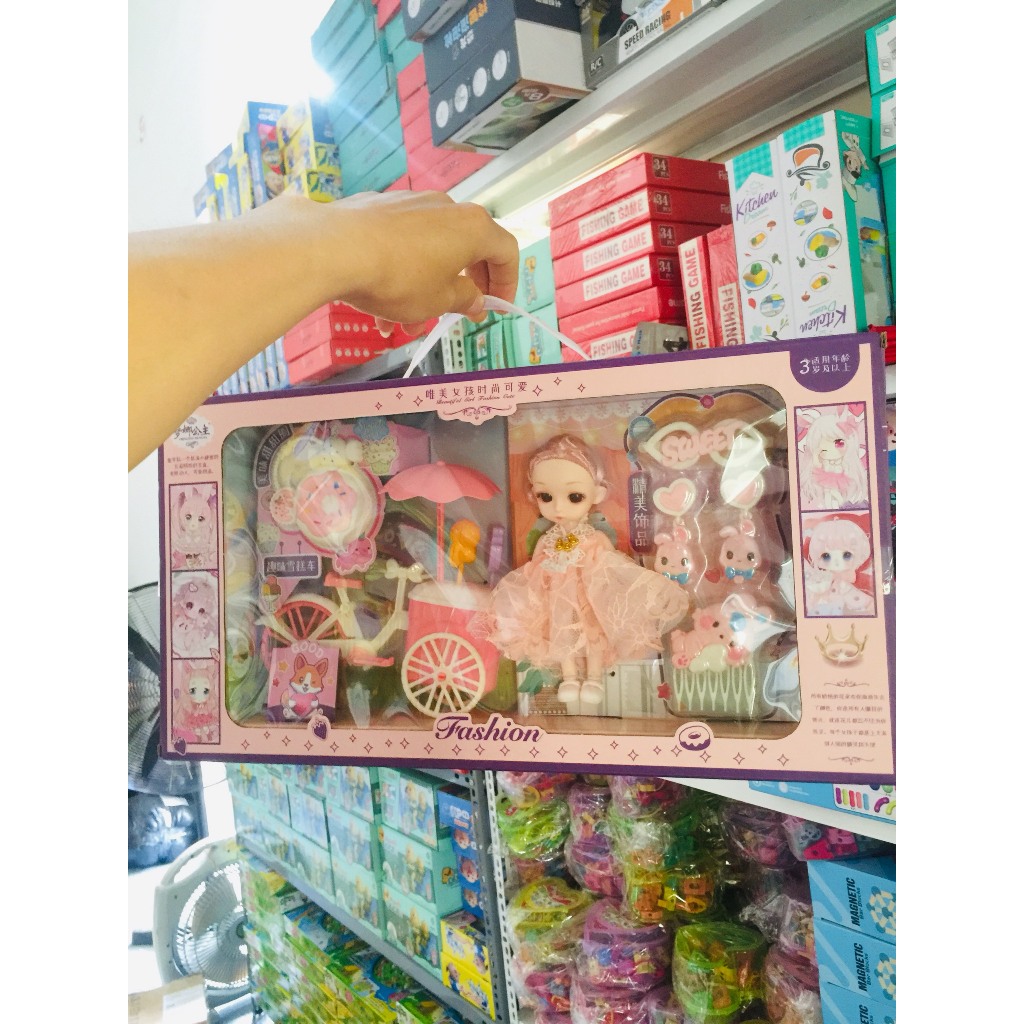 Hộp Đồ Chơi Búp Bê Cho Bé Gái, Chất Liệu An Toàn, Màu Sắc Bắt Mắt, Thích Hợp Làm Quà Tặng Cho Bé