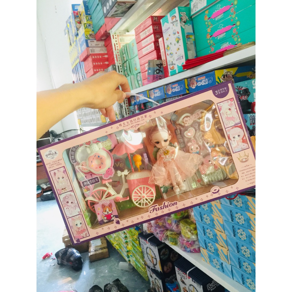 Hộp Đồ Chơi Búp Bê Cho Bé Gái, Chất Liệu An Toàn, Màu Sắc Bắt Mắt, Thích Hợp Làm Quà Tặng Cho Bé