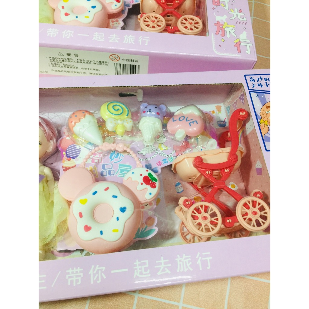 Đồ chơi bé gái búp bê Barbi công chúa Elsa hộp quà tặng cho bé