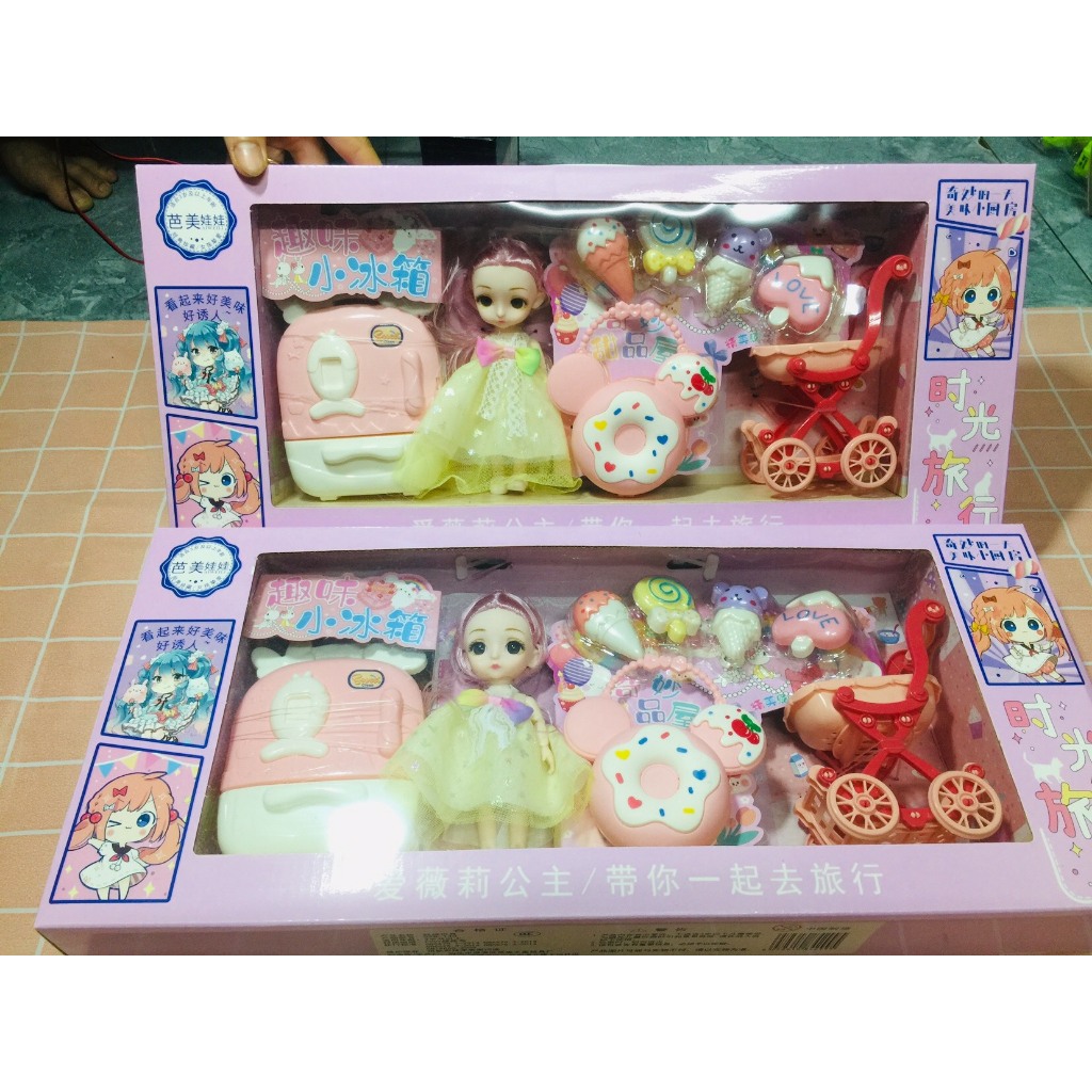 Đồ chơi bé gái búp bê Barbi công chúa Elsa hộp quà tặng cho bé