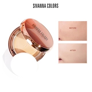 Phấn phủ dạng nén kiềm dầu Phấn nền Sivanna Colors HF185 10g mịn lì tiệp mọi tông da che phủ tốt