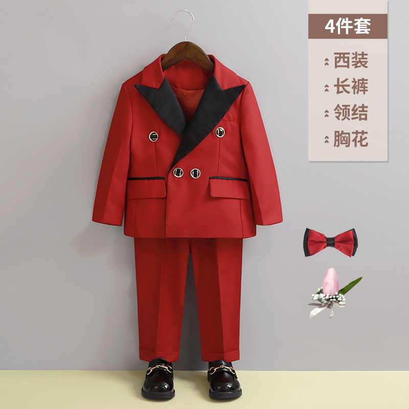 SET VEST CÔNG TỬ CHO BÉ TRAI KÈM NƠ VÀ HOA