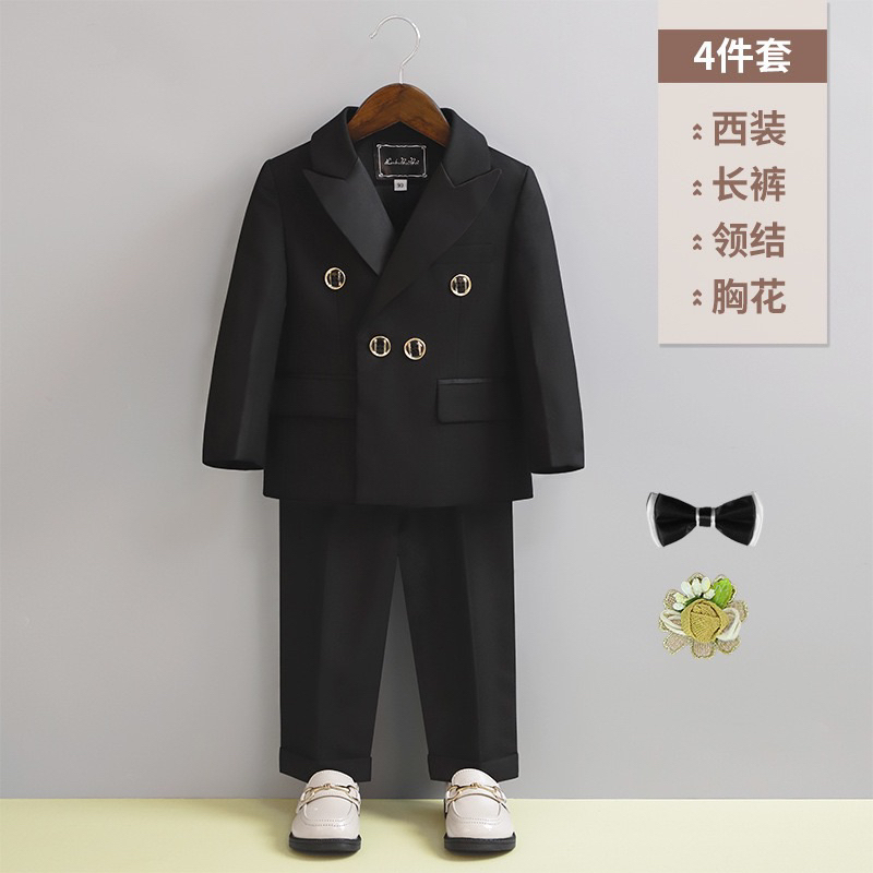 SET VEST CÔNG TỬ CHO BÉ TRAI KÈM NƠ VÀ HOA