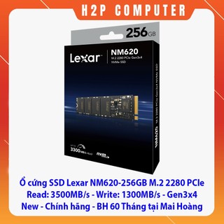  Ổ CỨNG SSD LEXAR NM620 256GB 512GB M.2 2280 PCIE 3.0X4  ĐOC 3300MB S - GHI 2400MB S  - New - Chính hãng - BH 60 Tháng 