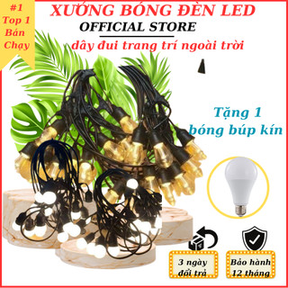 Dây Đui Đèn Trang Trí Thả Ngoài Trời, Dây Đèn Chống Nước