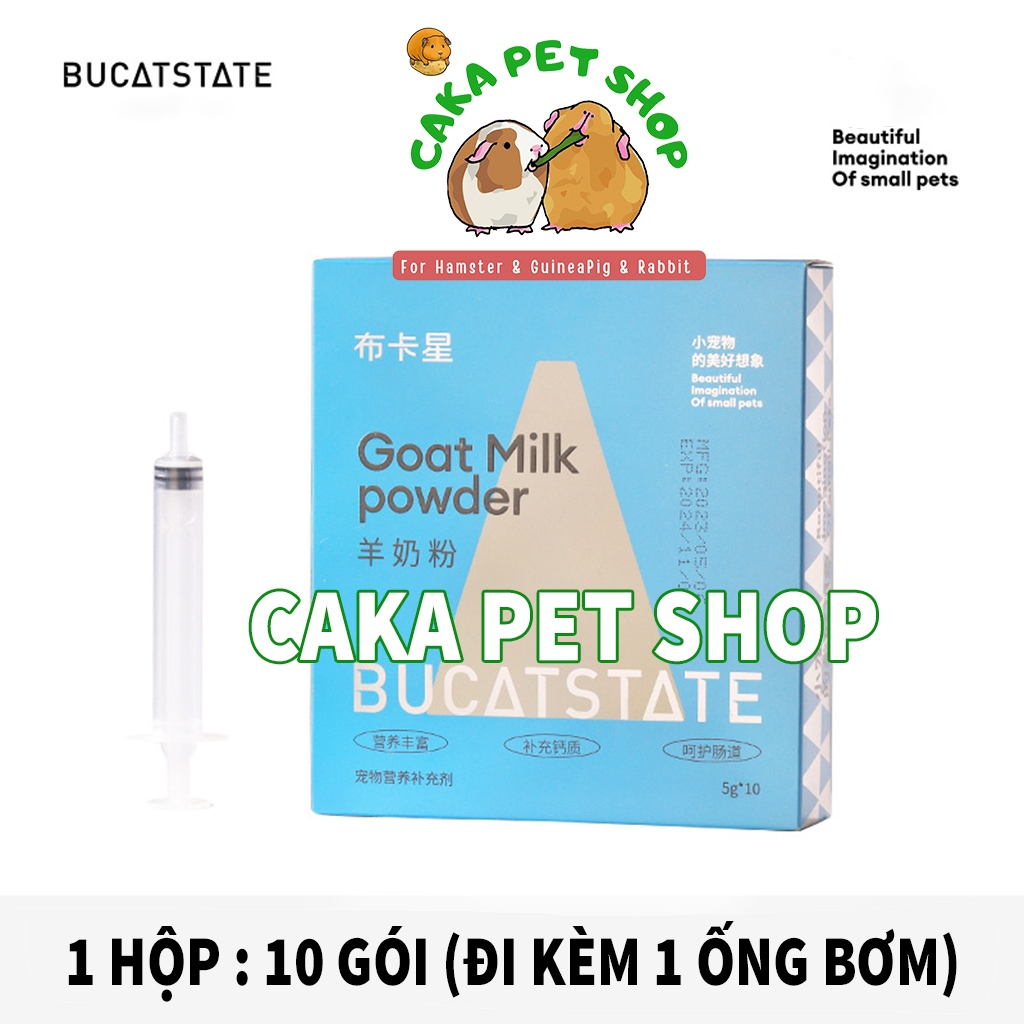 Sữa dê Bucatstate Mẫu Mới thơm ngon dành cho Hamster Thỏ cảnh Sóc cảnh Chinchilla Bọ Ú Nhím Vẹt cảnh