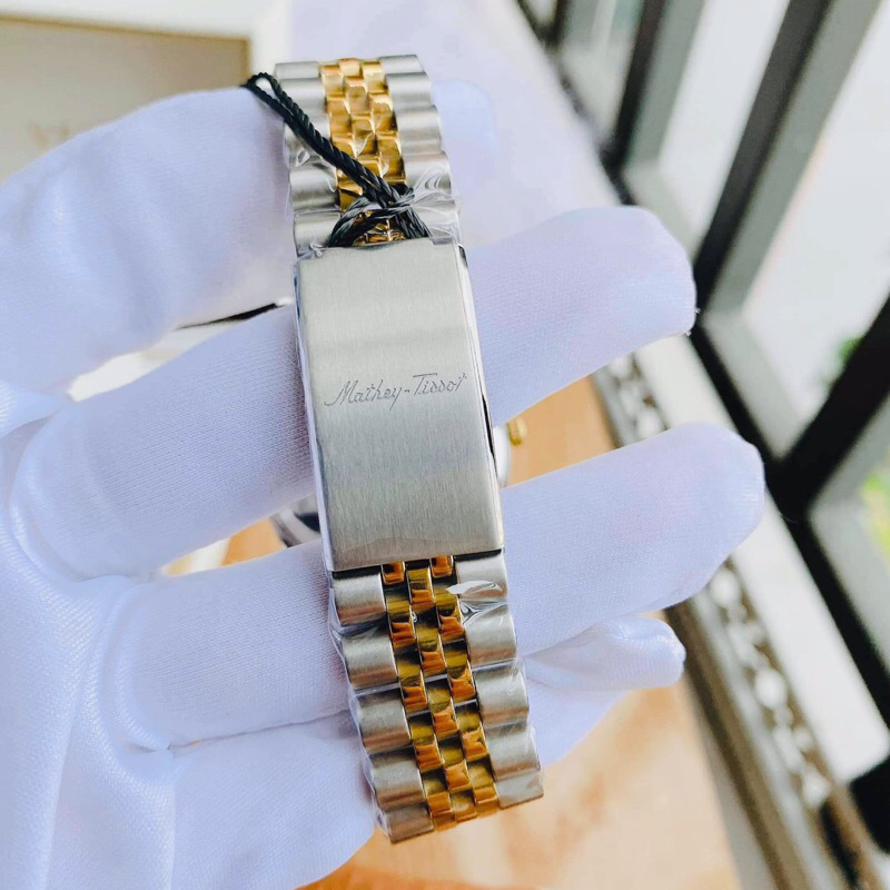 Đồng hồ đôi nam nữ dây thép Mathey Tissot H710BDI Và D710BDI