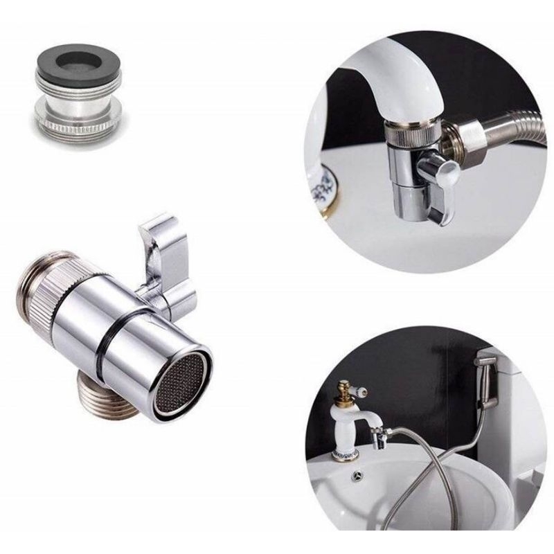 Đầu chia sen tắm gắn miệng vòi nước