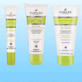 Bộ sản phẩm floslek anti acne chăm sóc toàn diện da mụn .