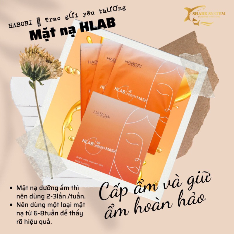Mặt Nạ Cấp Ẩm Habobi, Mặt Nạ Giấy Dưỡng Trắng Làm Sáng Da Habobi Chính Hãng ✅✅✅