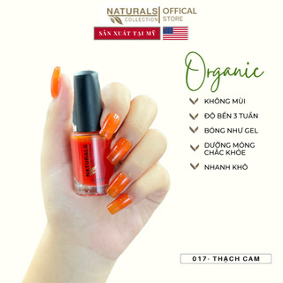Sơn dưỡng thành phần hữu cơ phục hồi móng yếu, hư tổn USA NATURALS COLLECTION màu cam nhũ  - 7.5ml - 017