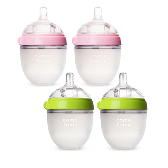 Bình Sữa Comotomo Silicon 150ml/250ml Cho Bé Siêu Mềm - TẶNG KÈM TAY CẦM