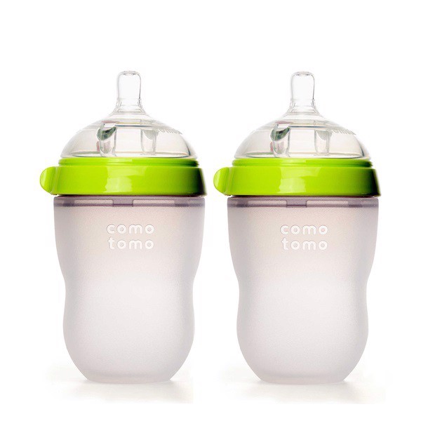 Bình Sữa Comotomo Silicon 150ml/250ml Cho Bé Siêu Mềm - TẶNG KÈM TAY CẦM