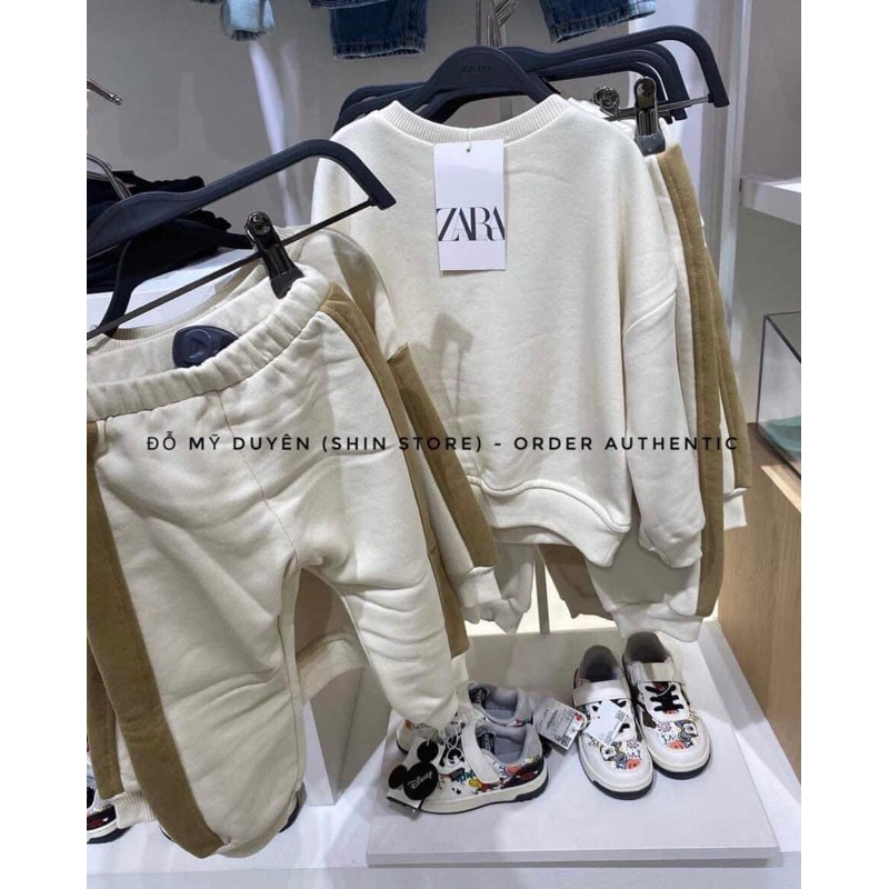 Set nỉ Zara cho bé trai siêu chất, vải đẹp, chất dày dặn