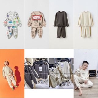 Set nỉ Zara cho bé trai siêu chất, vải đẹp, chất dày dặn