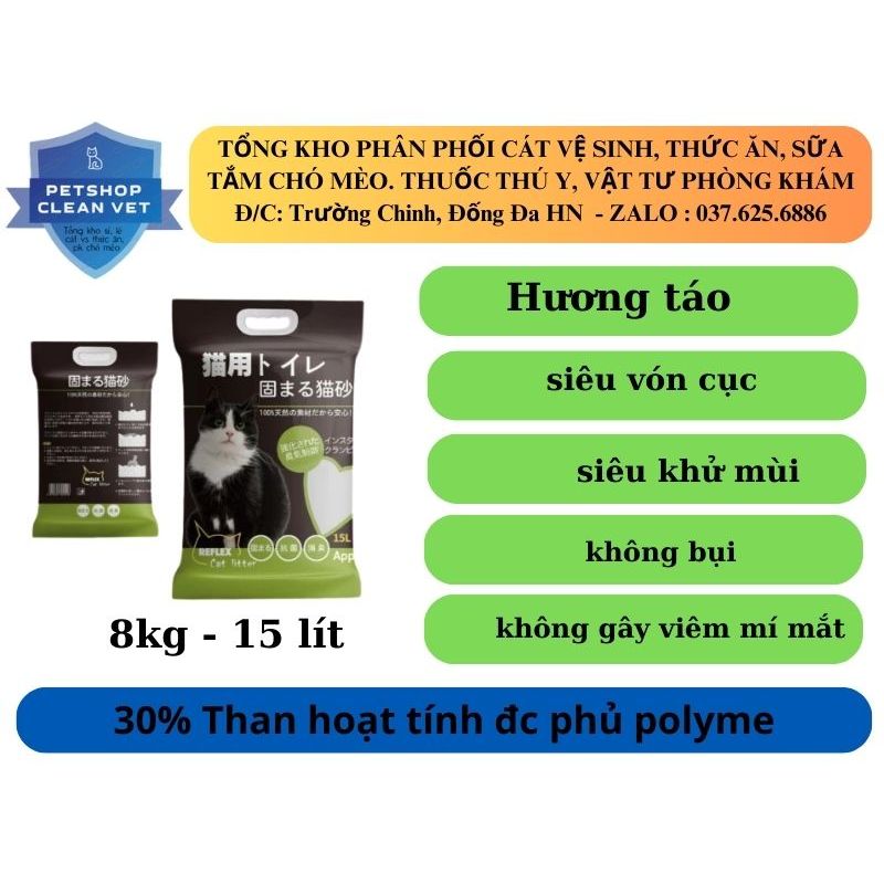 Cát Vệ Sinh Mèo Than Hoạt Tính Reflex