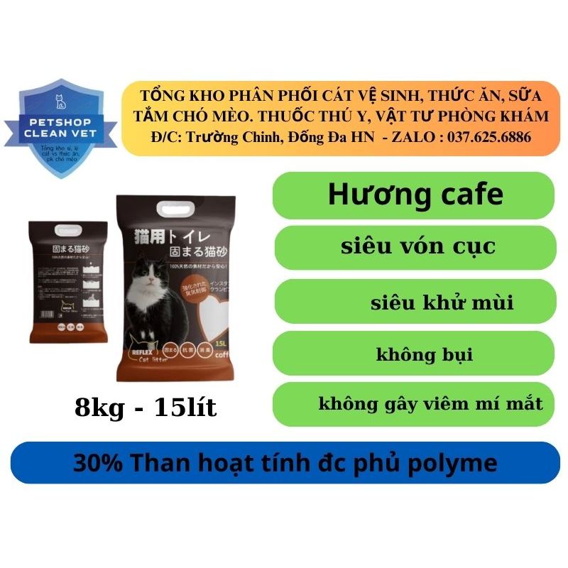 Cát Vệ Sinh Mèo Than Hoạt Tính Reflex